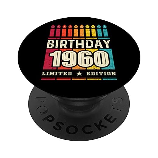 1960 Popsocket para teléfono edición limitada 1960 cumpleaños 1960 PopSockets PopGrip Intercambiable