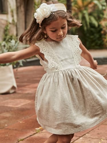 Mayoral Linen Dress for Girls Linen4