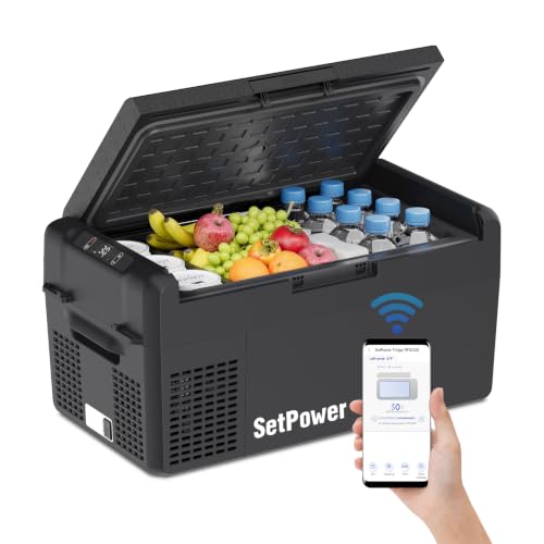 Image of Setpower Electric Cooler Car Refrigerator 12V Fridge Portable Freezer