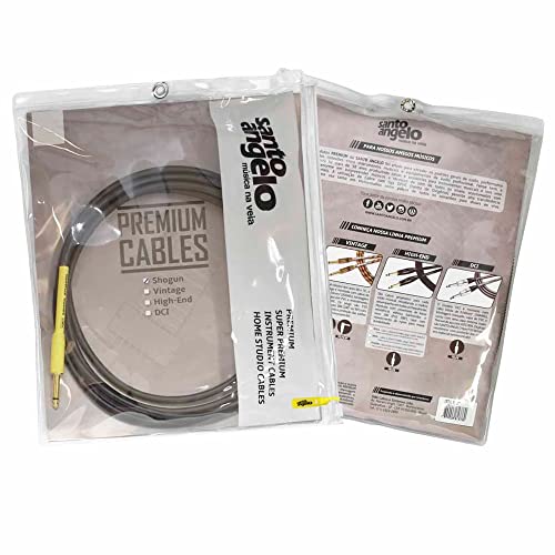 Cabo para Instrumentos 4,57m SHOGUN Preto/Amar. SANTOANGELO