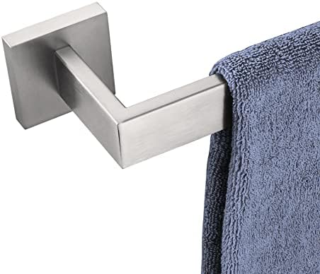 KOKOSIRI 16-Inch Hand Towel Rail, Bathroom Kitchen Towel Holder, Wall Mounted SUS304 Stainless Steel Towel Rack, Polished Chrome, B4003CH-L16