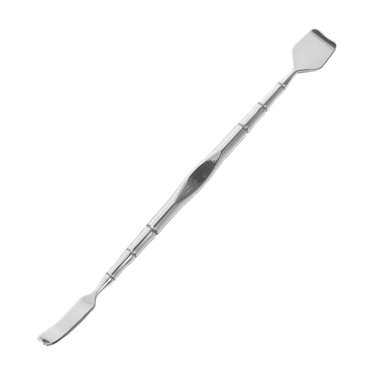 IWOWHERO Double-headed Facial Scrapper Stainless Steel Blackhead Whitehead Remover Tool for Face Exfoliation Comfortable Grip for Nose Forehead Cheeks