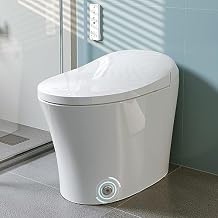 HOROW Smart Toilet with Heated Bidet, Modern Bidet Toilet With Instant Warm Water, Pre-Wet, Tankless Toilet with Dual Flush System 1/1.27 GPF, White Bidet Toilet HR-T16SD
