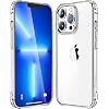 Mkeke Compatible with iPhone 13 Pro Case, Not Yellowing Shockproof 13 Pro Phone Clear Case with Protective Bumper Slim…