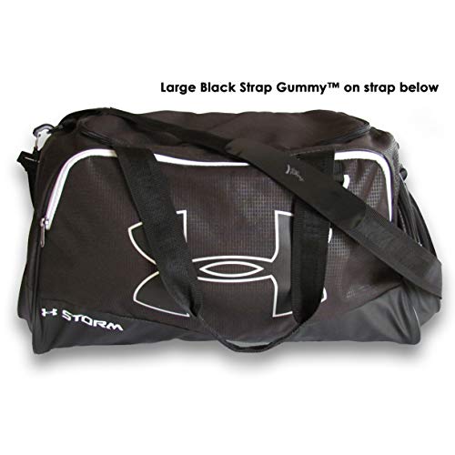 Strap Gummy - Prevent Strap Slips - The Original Non Slip Shoulder Strap Grip Strips - Set Of 4 Large Black & Small Semi-Clear #TOP6