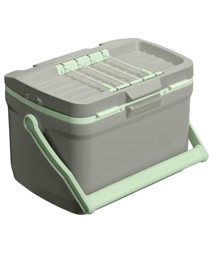 Image of Stanley Adventure Outdoor Cooler 16 qt | Heavy Duty Outdoor Camping Cooler with Easy Carry Top Handle | BPA-Free | Sage Grey
