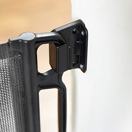 EasyBaby Products Indoor Outdoor Retractable Baby Gate, Extra Wide up to 71" Grey