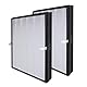 PUREBURG Ersatzfilter kompatibel mit Midea MP 3.360 Luftreiniger kj350g-s1, H13 3-Stufen-Filtration 2er-Pack