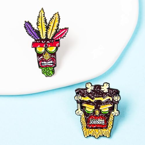 Image of Cute Enamel Pins Cartoon Lapel Pin Brooch Badge for Backpack Jackets Funny Tiger Pins for Gift Anime Enamel Pin for Clothing Hat Decoration