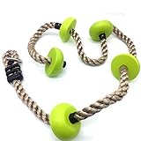 HappyPie Five Knotted Climbing Pp Rope for Kids-Green
