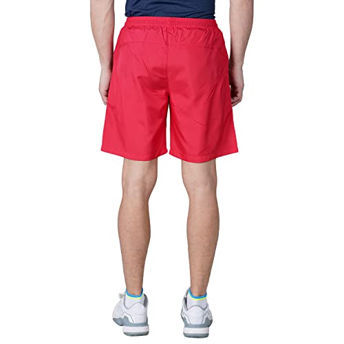 Image of Nivia Urban Peach Shorts for Men | Shorts for Gym | Sports Shorts | Running Shorts (Red /Black,XS)