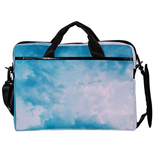 Sac à bandoulière pour ordinateur portable 14-15,4 pouces Cloudy Sky bleu