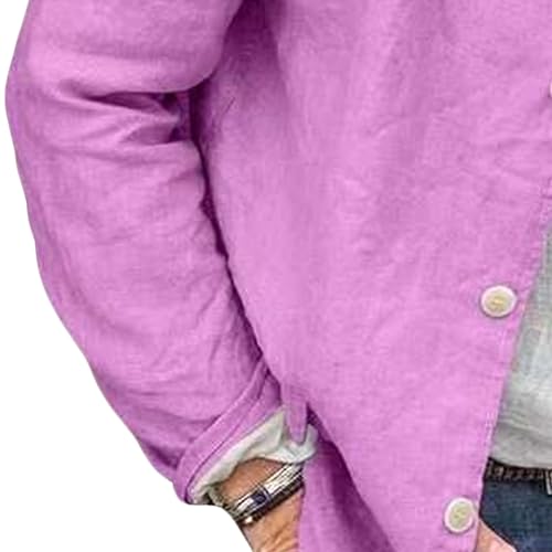 Men's Cotton and Linen Casual Blazer Jacket Regular Fit Lightweight Summer Fall Tops4