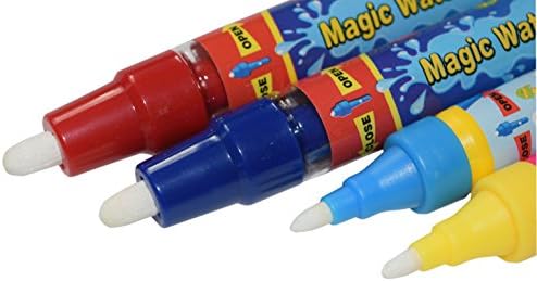 Rangebow 4 x Aqua Water Doodle Replacement Pens 2 x Large 2 Small for All Aqua Drawing Mats Drawing Painting Water pens for kids Boards Water Doodle Magic Four Pens for 3 Years Plus
