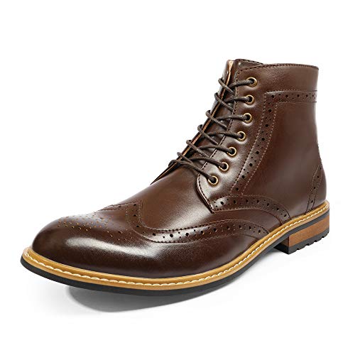 Bruno Marc Men's Dress Ankle Motorcycle Boots