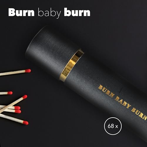 Tool & Tree Designer Zündhölzer, 20cm Streichhölzer, Dekorative, Premium Anzünd- und Kamin Streichholzschachtel, 68 Stück in stylischer Dose, Streichholz für Kerzen, perfekt als Geschenkidee geeignet