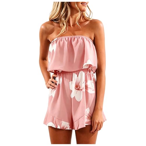 Monos de verano mujer pantalones cortos holgados jumpsuit casual sin mangas