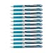Pentel EnerGel Deluxe RTX Retractable Liquid Gel Pen, Medium Line, Metal Tip, Sky Blue Ink, Box of 12 (BL77-S)