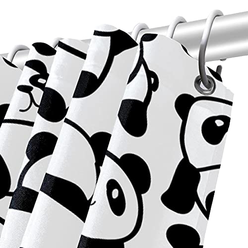 Rideau de douche panda 183x183 cm pour stopper les éclaboussures d'eau