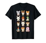 Boba Bubble Milk Tea Chinese Zodiacs Animal Lunar New Year T-Shirt