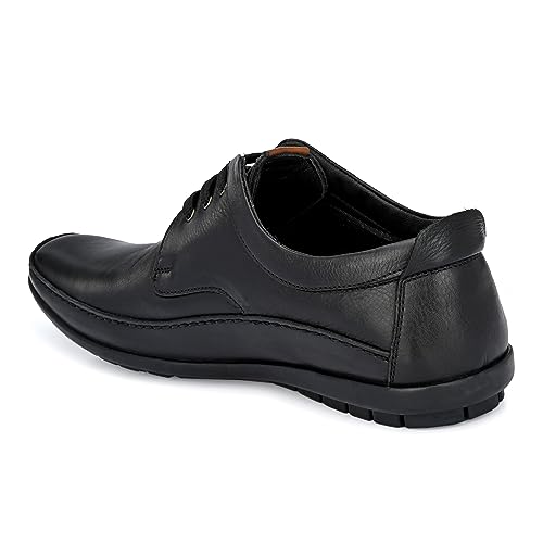 Image of egoss Derby Formal Shoes for Men | Genuine Leather | Stretch Fit | Comfortable & Stylish | Ideal for Office & Tusiness Wear - GS-247