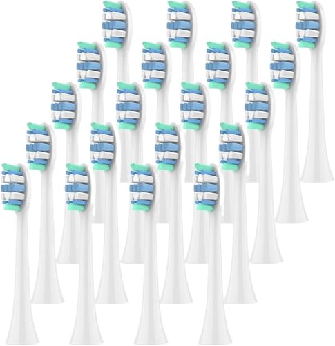 Têtes de brosse à dents de rechange souples compatibles avec Philips Sonicare série 20 pcs