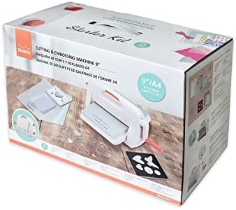 Bira Craft 9 inch Adjustable Die Cutting & Embossing Machine Starter KIT, 9" Opening, Paper, Fabric and Other Materials (Starter Kit)