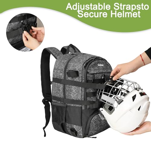 image for Goloni Lacrosse Equipment Backpack with Two Sticks holder and Separate