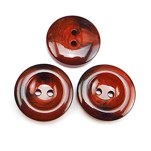 10pcs 30mm Carment Mantel Knopf-Dekoration Gefärbtes Harz Knöpfe Garment Boot Nähen Kleidung Accesoires, Orange, Einheitsgröße Cover