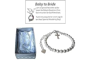 Baby Girl Baptism Christening Sterling Silver Cross Bracelet - Baby to Bride Keepsake