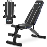 FitinOne Adjustable Weight Bench, 660LBS Foldable Workout Bench for Home Gym, Incline Decline Flat Bench Press with Quick Folding & Fast Adjustment