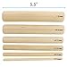 The Beadsmith Wooden Mandrel Set, 6 Piece Dowel Kit, with Labeled Storage Case, Sizes .25