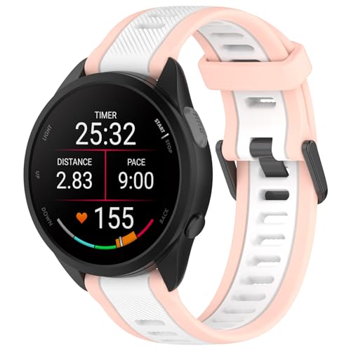 �Ή�Garmin Forerunner 165/Forerunner 165 Music�r���v�����x���g�A�X�|�[�c�o���h �V���R�����o�C�J���[�ւ��o���h �_�炩�� �x���g�y�� �h�� �ʋC�h�� �j���ʗp ���F�I�� (�s���N/�z���C�g)
