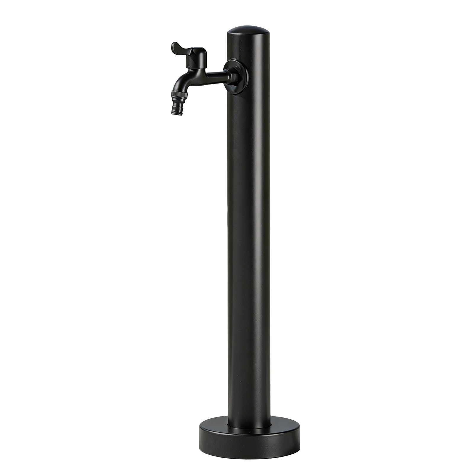 Lonmrrton A Outdoor Water Fountain Column, Stainless Steel Floor Mount Water Post With Faucet, Nti-Freeze Vertical Garden Water Stand For Backyard Farm Pasture Irrigation(,Height: 95Cm/37.4In)