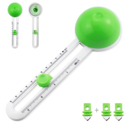 MEISO Taglierina Circolare Rotante con 3 Lame per Cerchi 4-12 Pollici