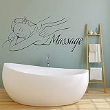 Spa stickers muraux dames relax salon de beauté salle de massage décoration stickers muraux étanche vinyle fenêtre murale A5 93x42cm