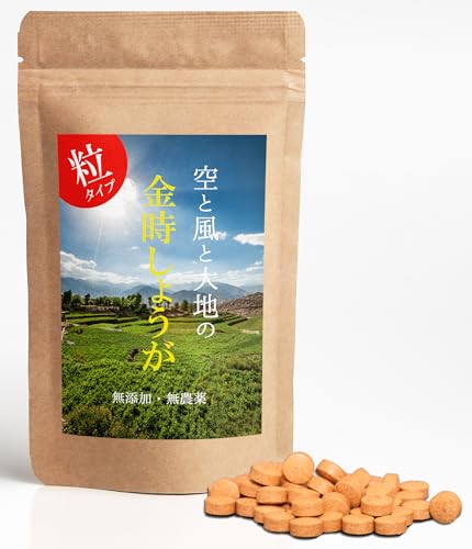 蒸し金時しょうが粒 120錠 ショウガオール 無農薬 金時生姜 100% 錠剤 温活 蒸し生姜 国産 しょうが サプリ ジンジャー サプリメント