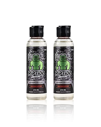 Riptide Armory Clp+ Graphene - Cleans, Lubes, Protects Targeted Long-Lasting Formula - Most Advanced Technology In Nano Coating Protection - Veteran Owned & Formulated By Us Navy Seal (2 Pack) #TOP5