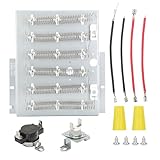 964P3 61927 for Speed Queen Dryer Element, Replaces 964P3 61927 61195 D510329P, Fits Models ADE3SRGS173TW01 ADE3LRGS171TW01 ADE30RGS171TW01 ADE3SRGS175TW01, Dryer Heating Element Include Thermal Fuse