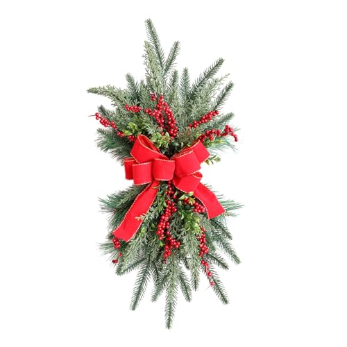 Couronne de Noël et habillage d'escalier de prestige - 2