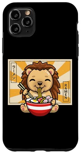 Funny Kawaii Kids Boys Girls Japanese Ramen Hedgehog Lover �X�}�z�P�[�X iPhone 11 Pro Max �p