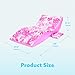 SLOOSH Inflatable Pool Floats Adult - Extreme Comfort Pool Lounge Chair with Detachable Cup Holder, Heavy Duty Lounger Floating Recliner Blow Up Floaties Water Floaty Lake Beach Tanning Float (Pink)