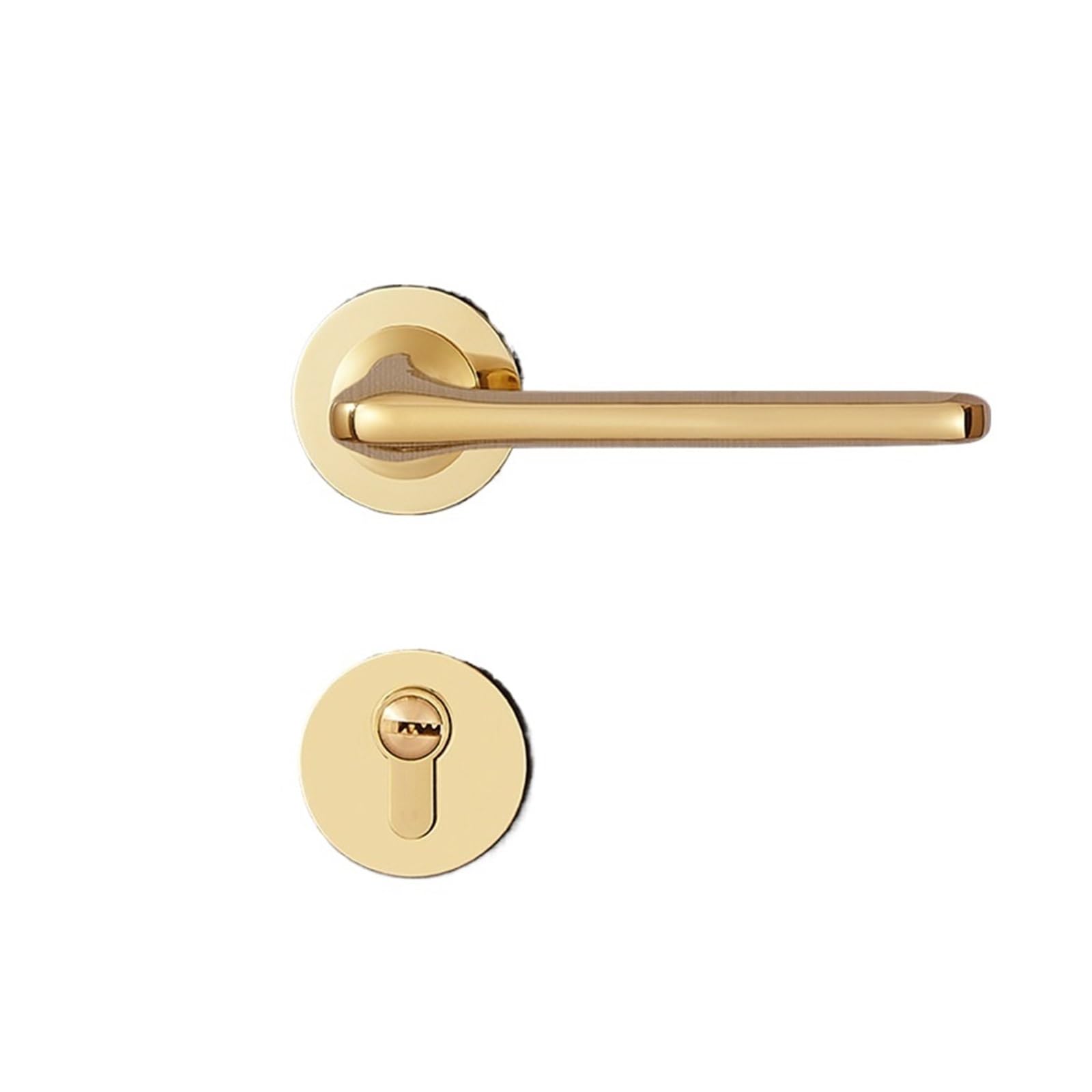 NYRXRYTCA Golden Door Lock Light Luxury Indoor Bedroom Magnetic Silent PVD Room Door Lock Nordic Simple Wooden Door Lock Split Lock(Golden)