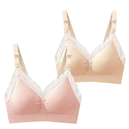 Soutien-gorge d'allaitement sans couture lot de 2 sous-vêtements de maternité M