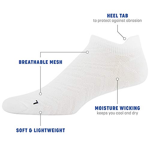 Gildan Men's Flat Knit No Show Socks with Tab Back2