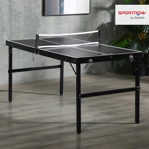 Variante de SPORTNOW mesa de ping pong plegable 152x76x72 cm negro