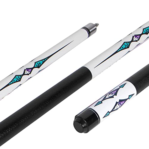 Lotmusic Pool Stick,Set Of 4 Pool Cues,1/2 Split Billiard Cue Sticks Weight 18 19 20 21 Oz,Hardwood Canadian Maple Pool Cue Stick For Professional (Mixed 4-Piece Set) #TOP2