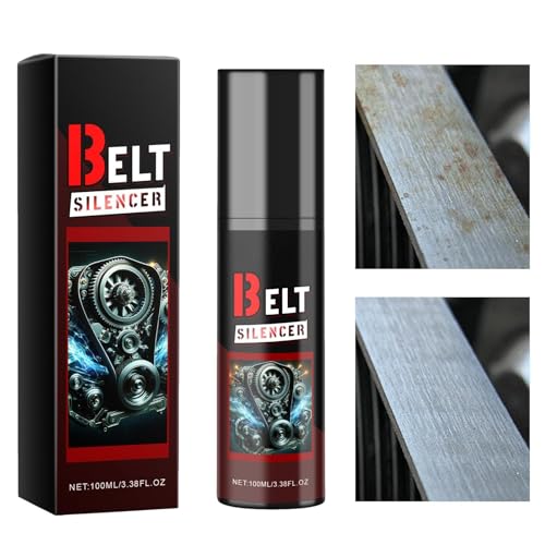 100ml Belt Dressing Spray Automotive, Car Engine Belt Lubricant, Prolong Belts Life Engine Belts Silencer, Spray-On Dressing, Noise Lubrication Protection Friction Reducer for Car, Truck