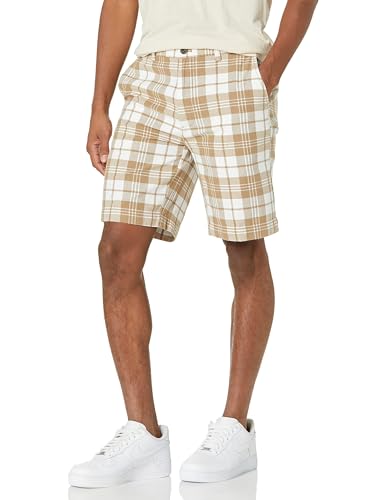 Image of Amazon Essentials Men's Classic-Fit 9 inch Cotton Twill Chino Shorts with Button-Through Pockets