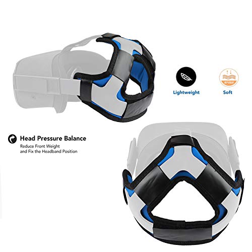 Eyglo Hoofdband Hoofdband voor Oculus Quest 2/Oculus Quest VR-headset Hoofddruk verminderen Beschermkop Oculus Quest 2… - Image 5
